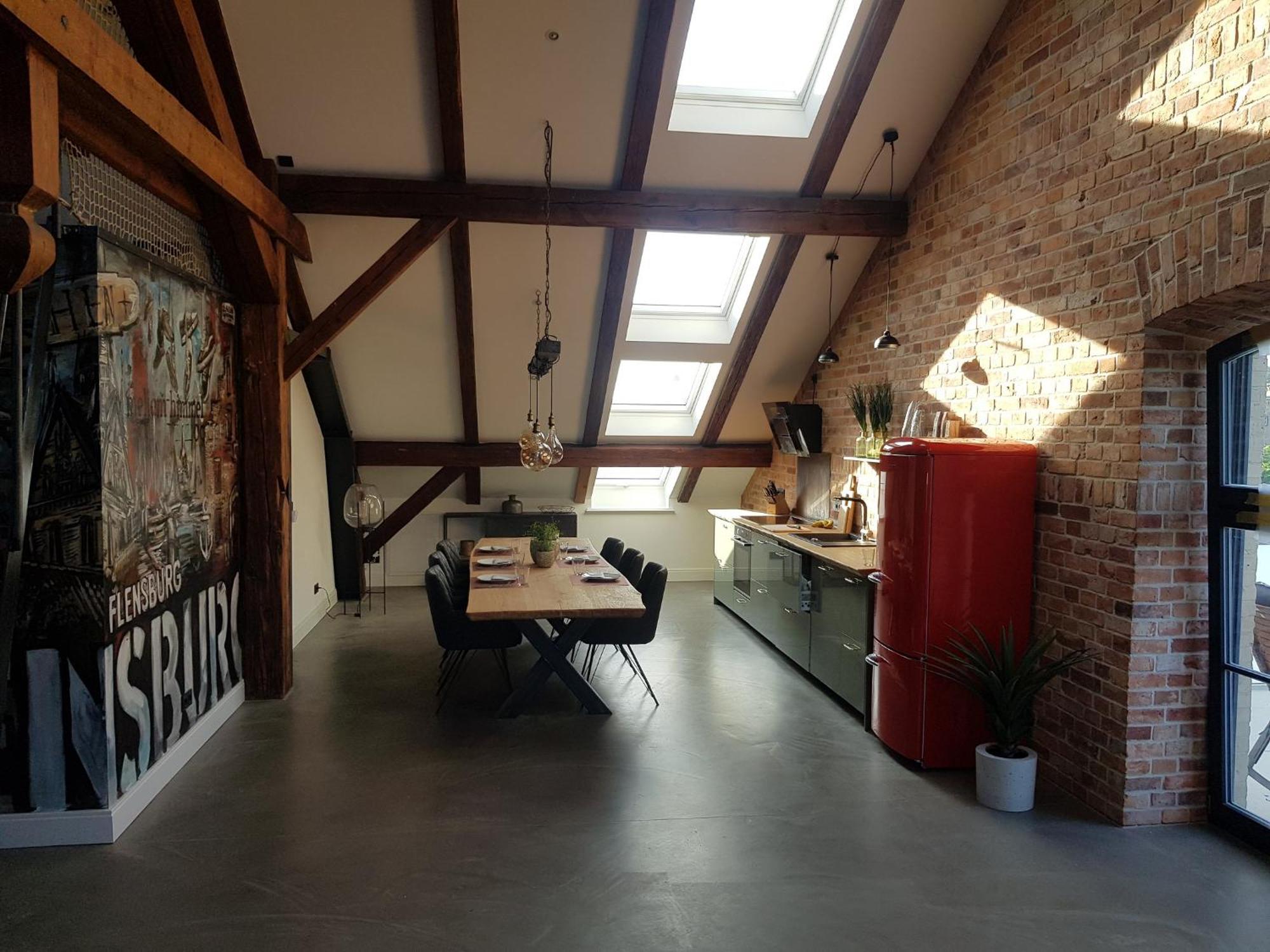 Penthouse Am Alten Zeughaus Flensburg Bagian luar foto
